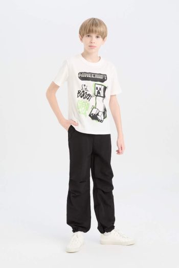 Boys' Minecraft Crew Neck Short Sleeve T-Shirt