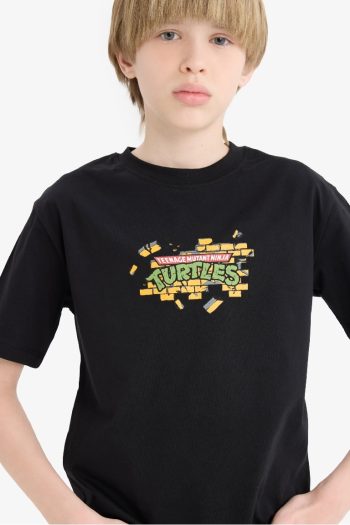 Boys' Teenage Mutant Ninja Turtles Crew Neck Short Sleeve T-Shirt