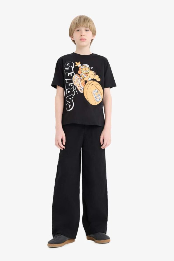 Boys' Garfield Crew Neck Short Sleeve T-Shirt
