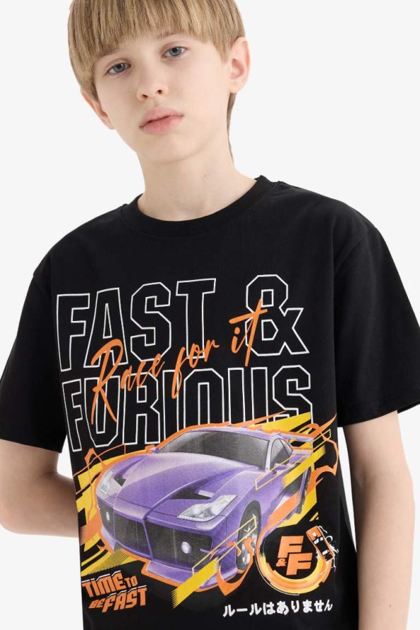 Boys' Fast & Furious Crew Neck Short Sleeve T-Shirt