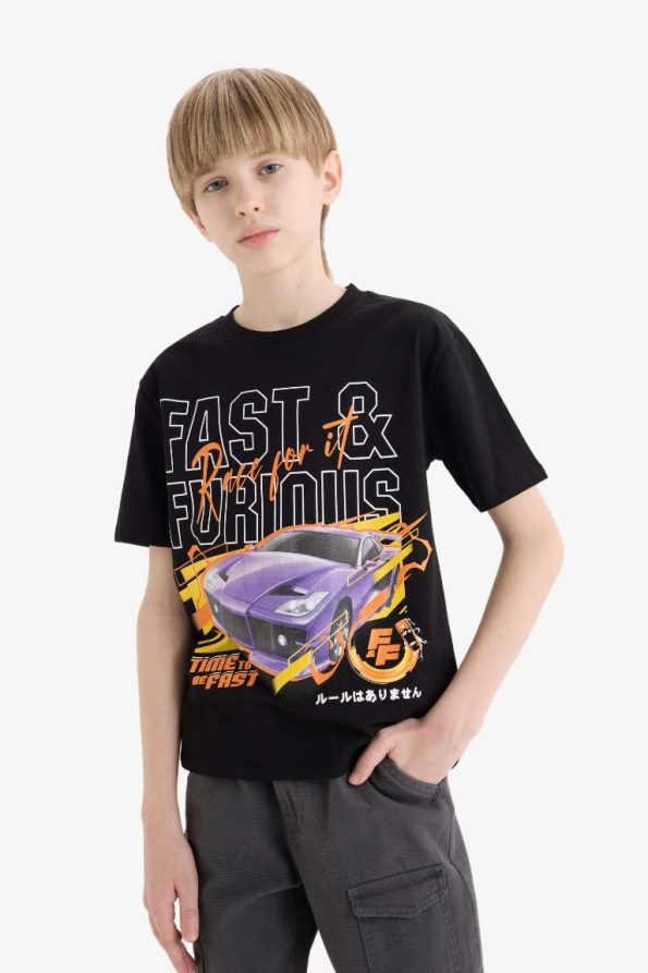 Boys' Fast & Furious Crew Neck Short Sleeve T-Shirt