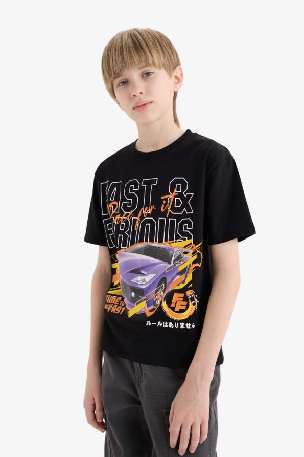 Boys' Fast & Furious Crew Neck Short Sleeve T-Shirt
