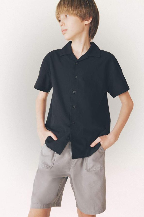 Boys' Elastic Waist Pocket Gabardine Shorts