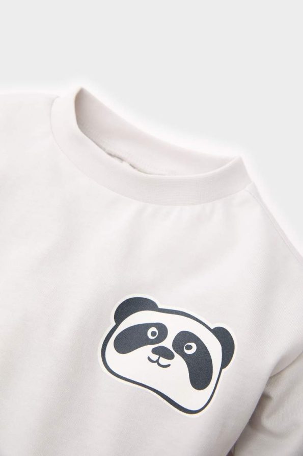 Boys' Printed Long Sleeve Crew Neck T-Shirt