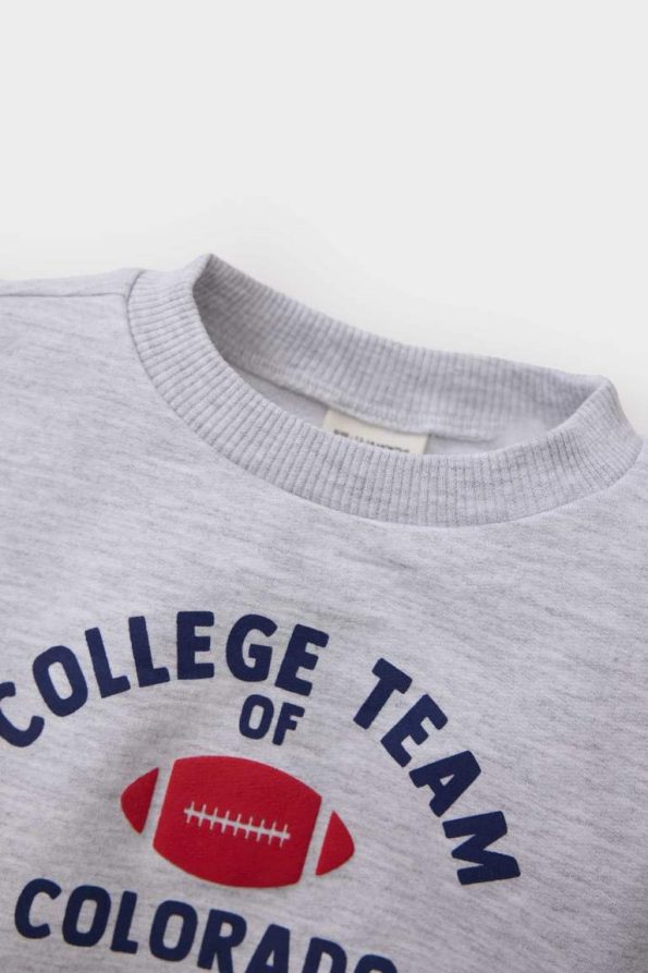 Boys' Printed Crew Neck Sweatshirt
