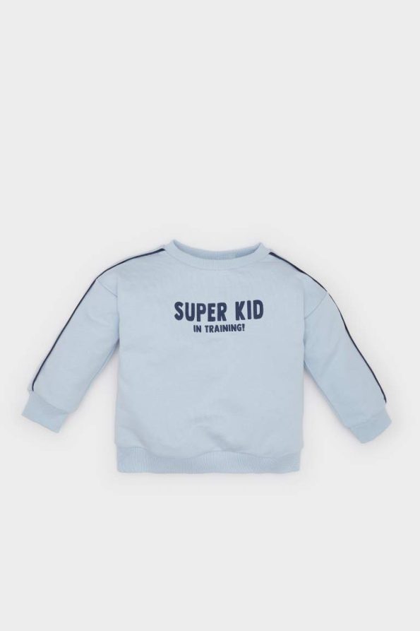 Boys' Printed Crew Neck Sweatshirt