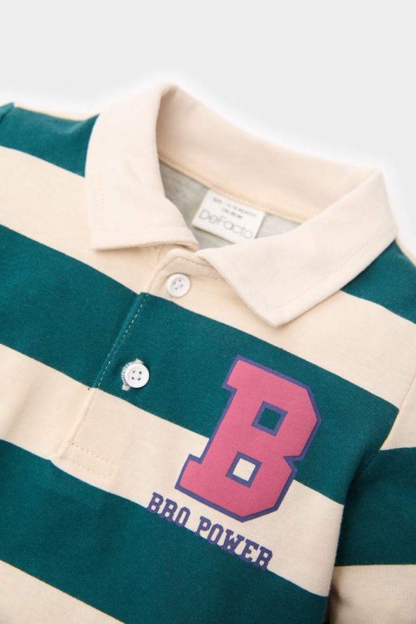Boys' Striped Print Soft-Fleece Sweatshirt