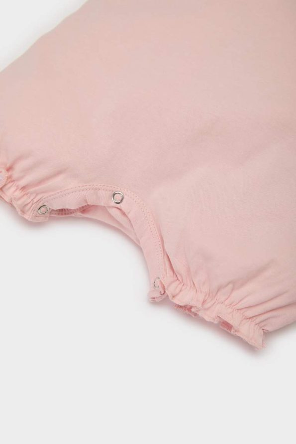 Girls' Newborn Cotton Short Sleeve Romper Set