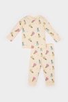 Girls' Disney Princess Long Sleeve Pajama Set with Elastic Waist