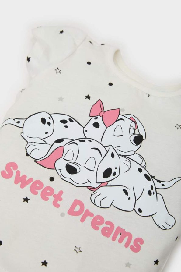 Girls' Baby 101 Dalmatians Pajama Set with Short Sleeve Top and Elastic Waist Shorts