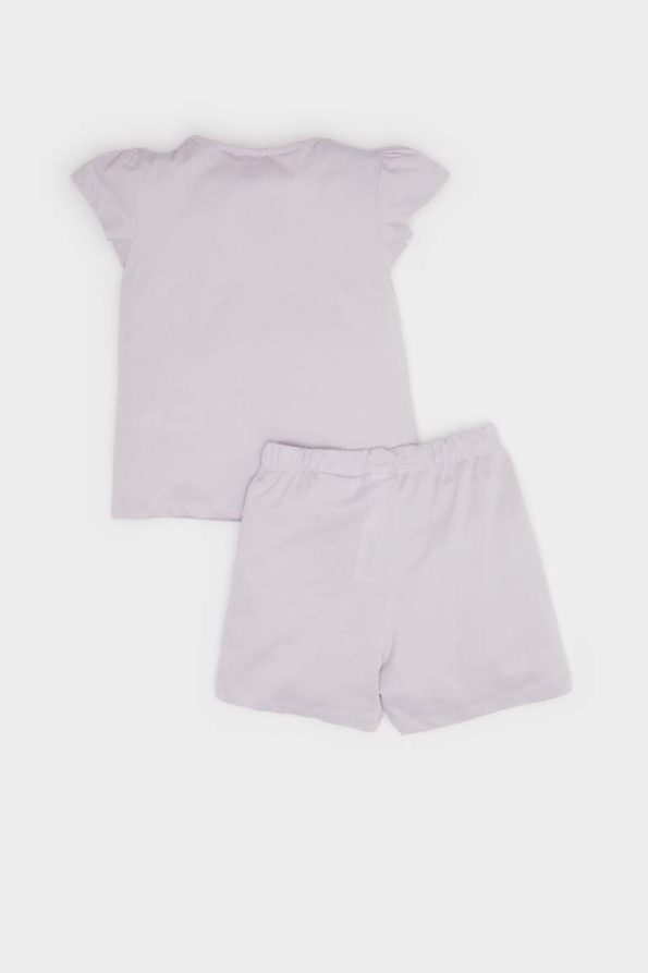 Girls' Paw Patrol Pajama Set with Short Sleeve Top and Elastic Waist Shorts