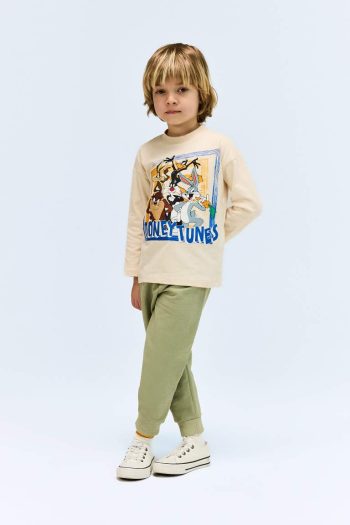 Boys' Looney Tunes Crew Neck Long Sleeve T-Shirt