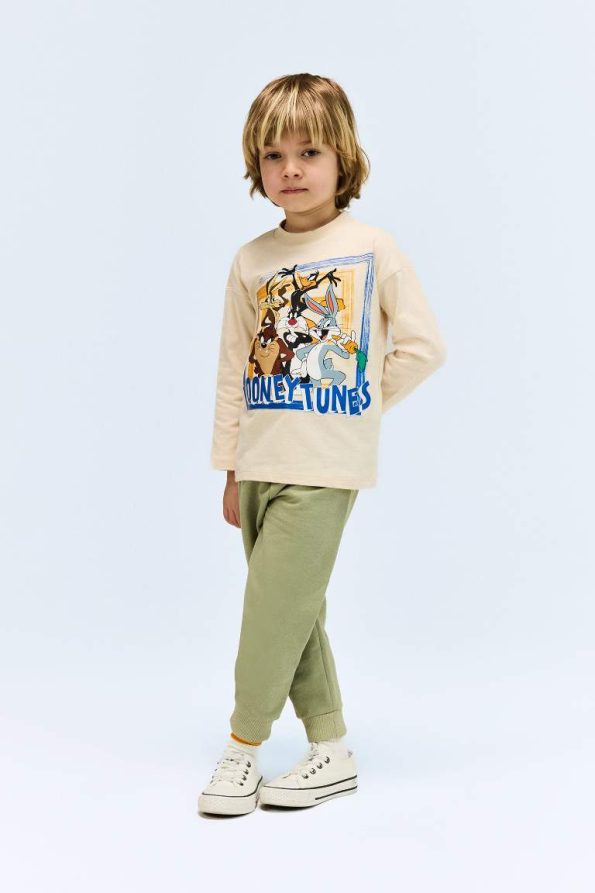 Boys' Looney Tunes Crew Neck Long Sleeve T-Shirt