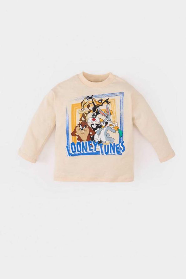 Boys' Looney Tunes Crew Neck Long Sleeve T-Shirt