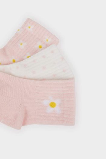 Non-Slip Sole Cotton Knee-High Socks for Baby Girls