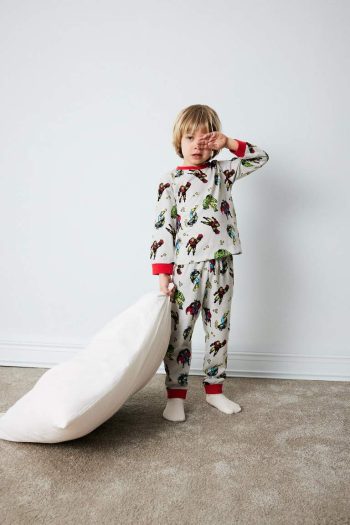 Boys' Marvel Comics Pajama Set Long Sleeve Top and Long Pants