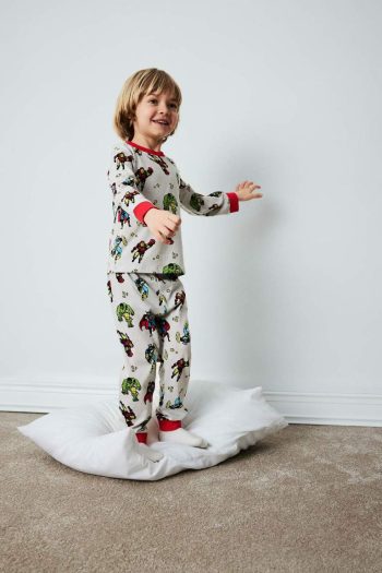 Boys' Marvel Comics Pajama Set Long Sleeve Top and Long Pants