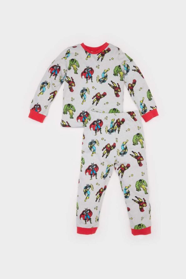 Boys' Marvel Comics Pajama Set Long Sleeve Top and Long Pants