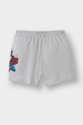 Boys' Marvel Comics Short Sleeve Pajama Set with Elastic Waist Shorts