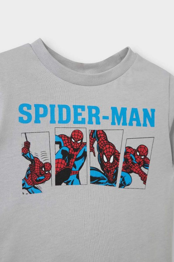Boys' Marvel Comics Short Sleeve Pajama Set with Elastic Waist Shorts