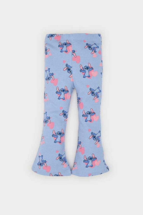 Girls' Baby Disney Lilo & Stitch 2-Piece Set with Short Sleeve T-Shirt and Flared Leggings