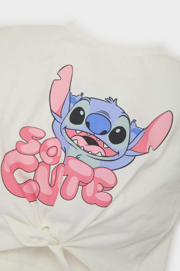 Girls' Baby Disney Lilo & Stitch 2-Piece Set with Short Sleeve T-Shirt and Flared Leggings