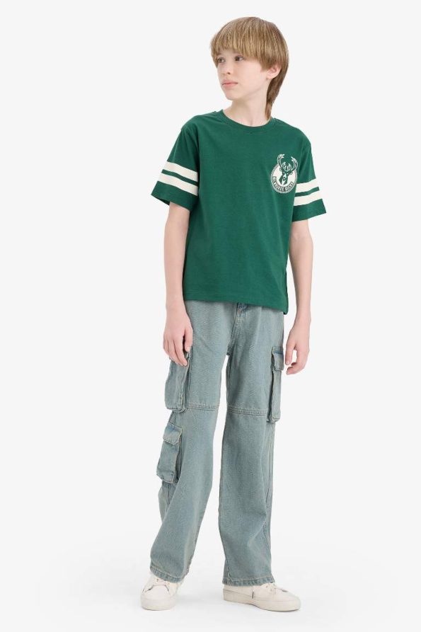 Boys' NBA Milwaukee Bucks Crew Neck Short Sleeve T-Shirt