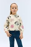 Girl's Baby Disney Mickey & Minnie Crew Neck Sweatshirt