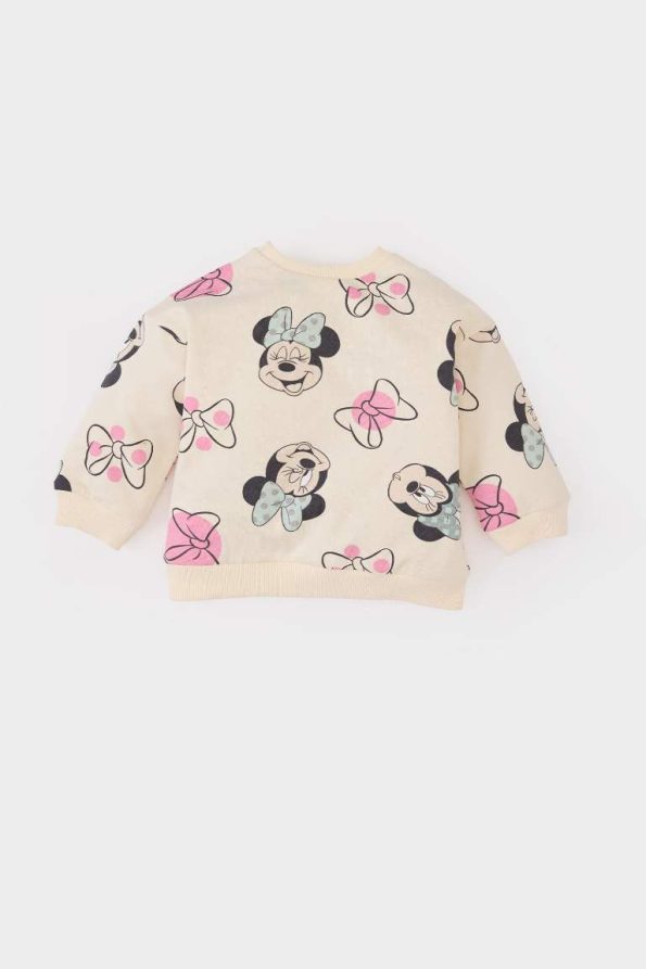 Girl's Baby Disney Mickey & Minnie Crew Neck Sweatshirt