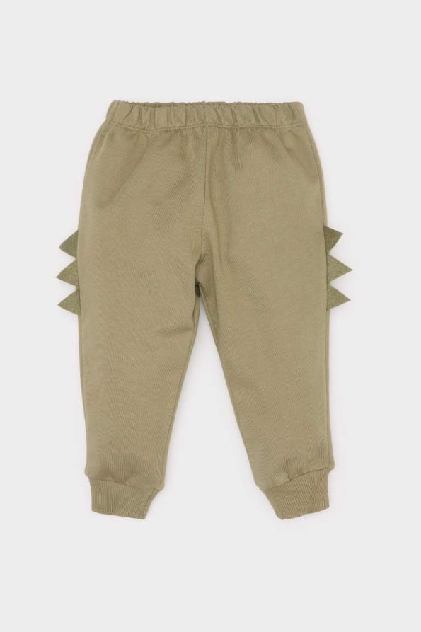 Boys' 2-Piece Dinosaur Print Sweatshirt with Elastic Waist Pants