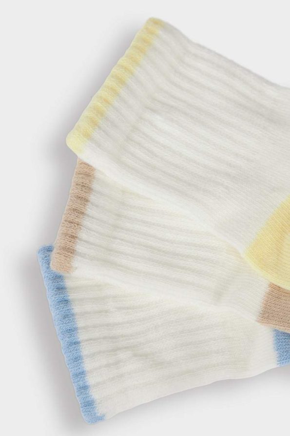Boys' Non-Slip Cotton Long Socks - Set of 3