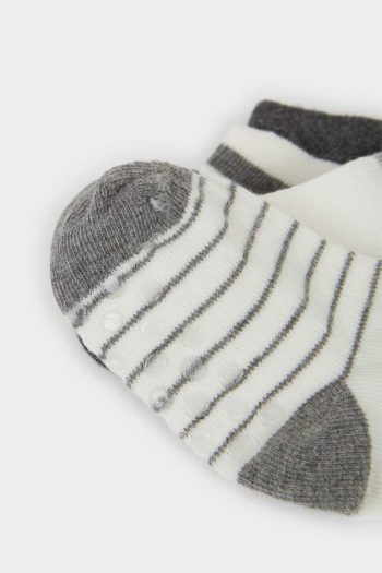 Non-Slip Sole Cotton Socks for Baby Boys - Set of 3