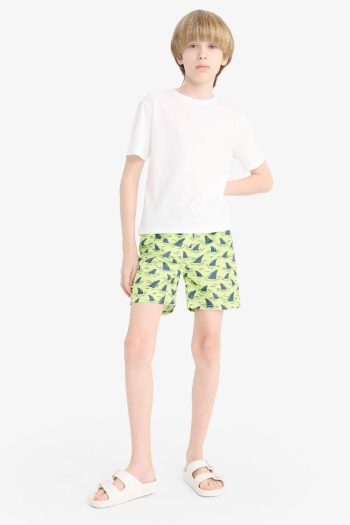 Boys' Patterned Swim Shorts