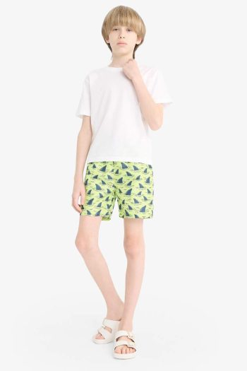 Boys' Patterned Swim Shorts