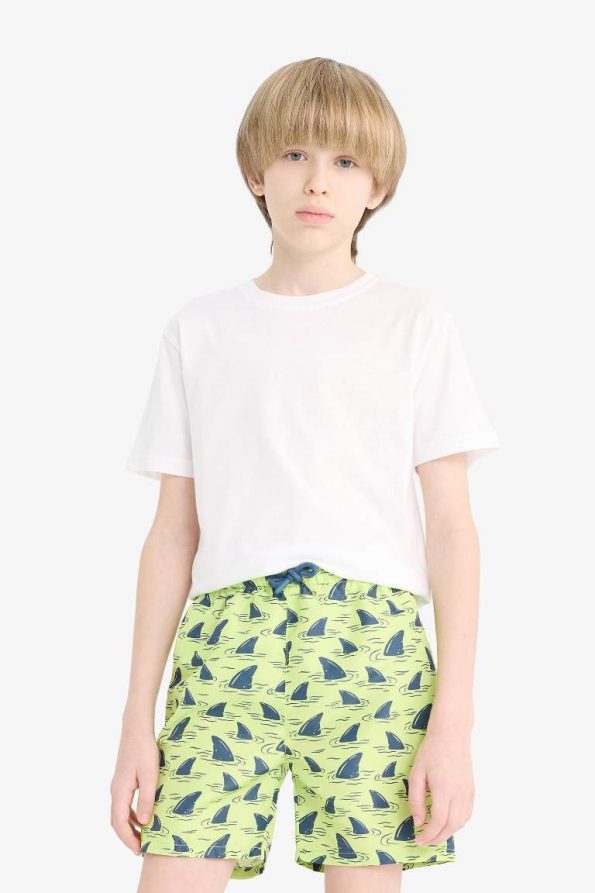 Boys' Patterned Swim Shorts