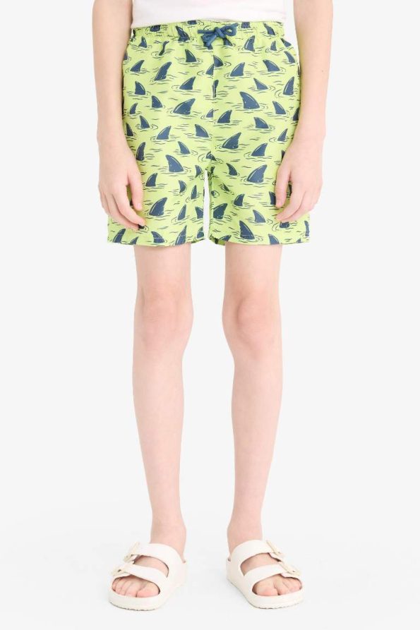 Boys' Patterned Swim Shorts
