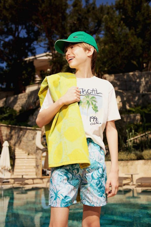 Boys' Printed Swim Shorts
