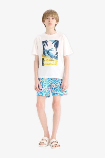 Boys' Printed Swim Shorts