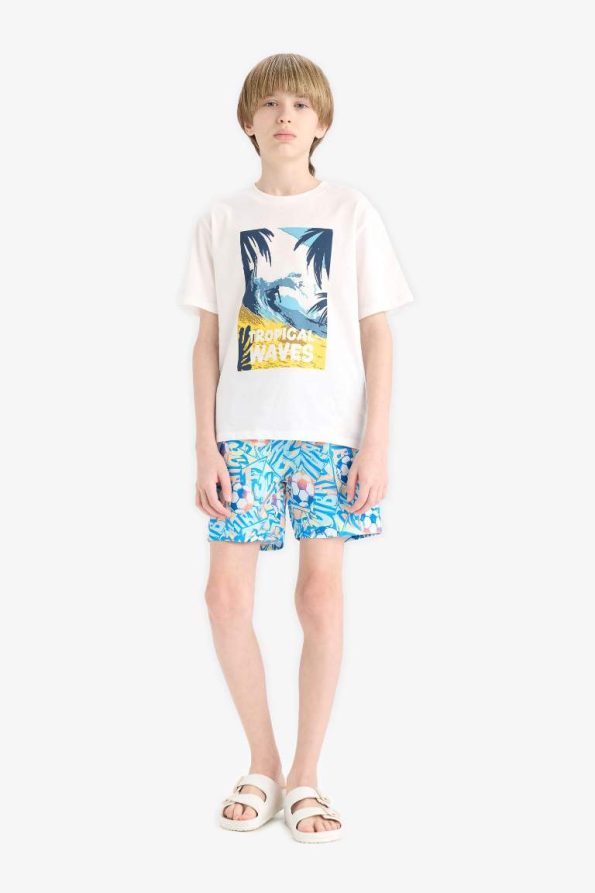 Boys' Printed Swim Shorts