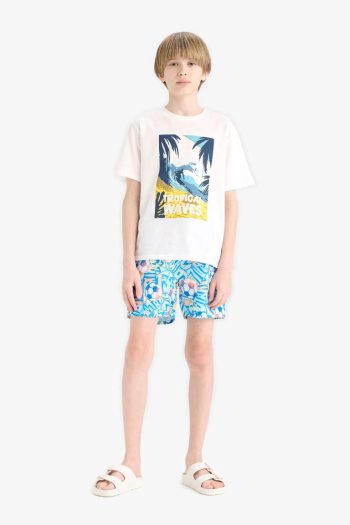 Boys' Printed Swim Shorts