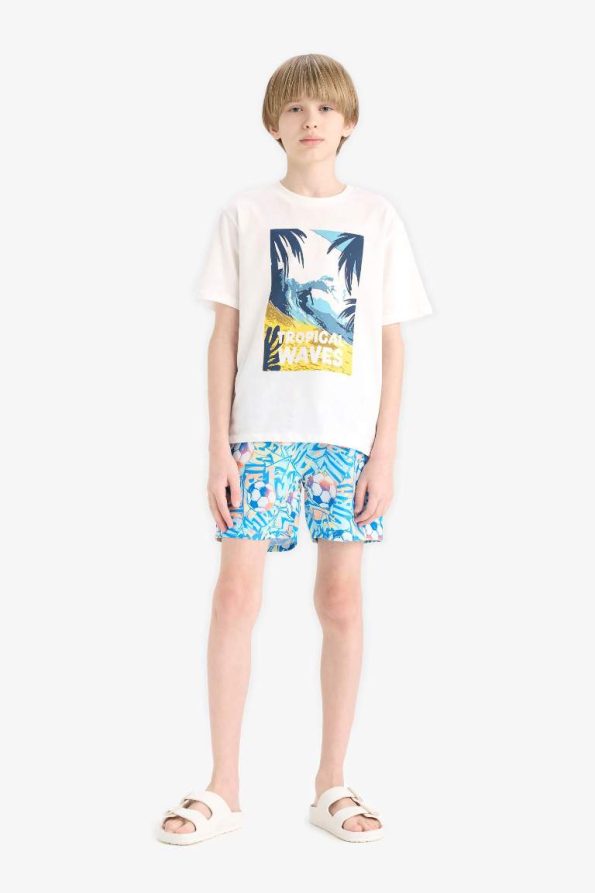 Boys' Printed Swim Shorts