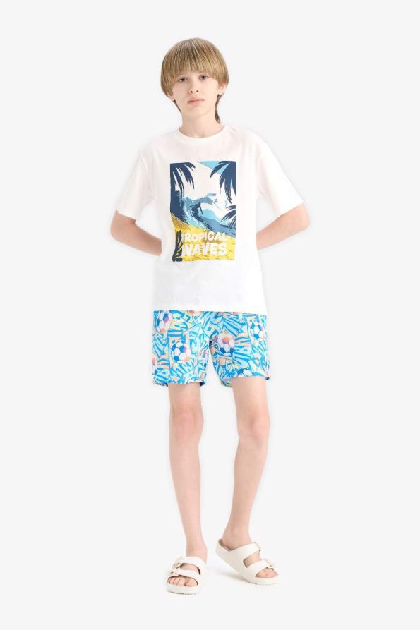 Boys' Printed Swim Shorts
