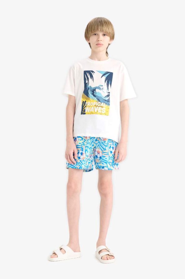 Boys' Printed Swim Shorts