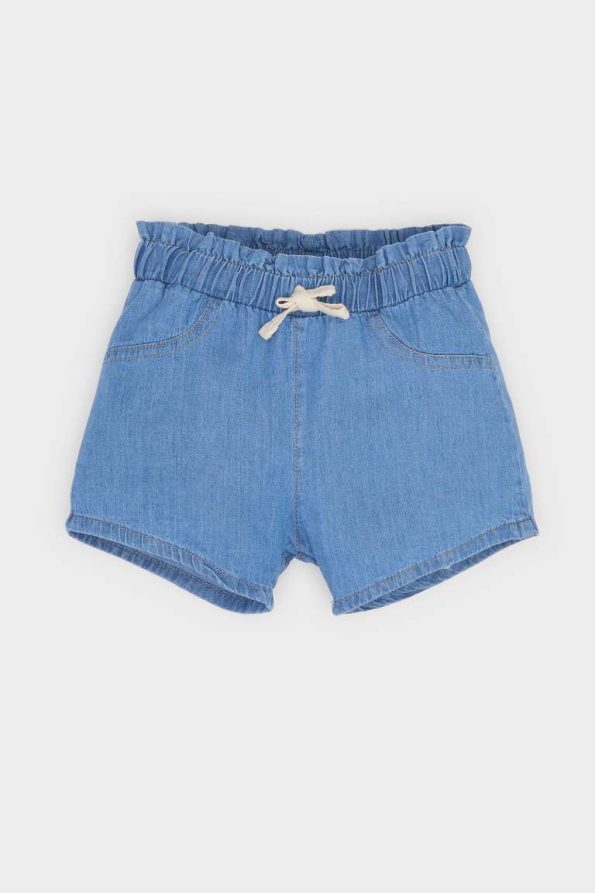 Girls' Baby Elastic Waist Denim Shorts