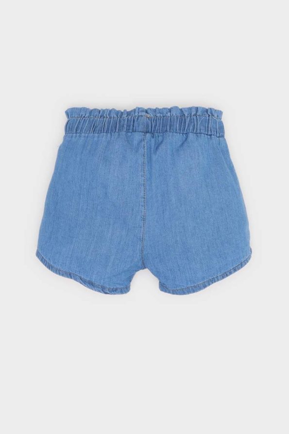 Girls' Baby Elastic Waist Denim Shorts