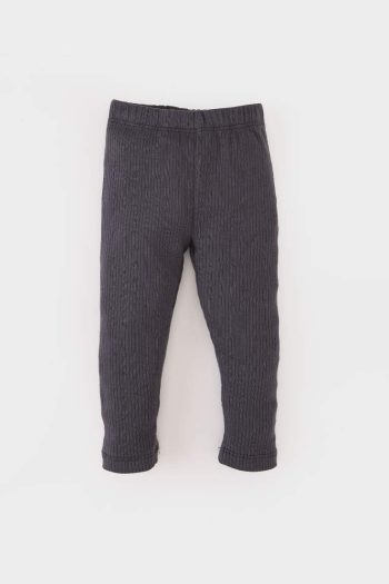 Boys' Elastic Waist Ribbed Basic Leggings