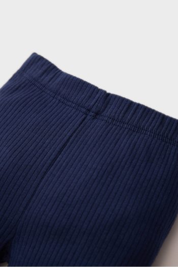 Boys' Elastic Waist Ribbed Basic Leggings