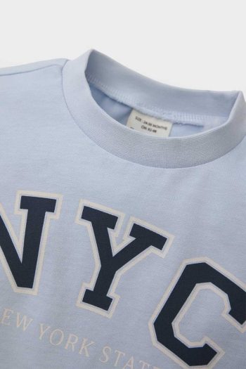 Boys' Printed Long Sleeve Crew Neck T-Shirt