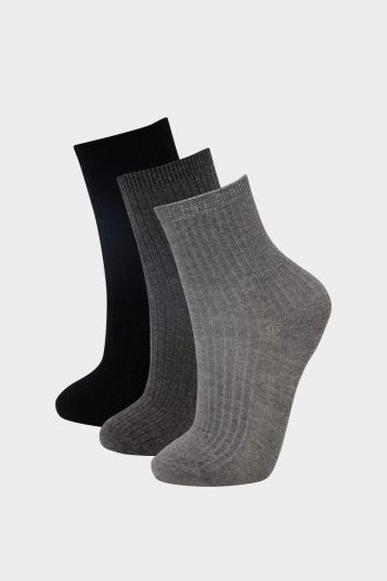 Boys' Cotton Long Socks - Set of 3