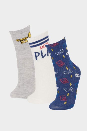 Boys' 3-Pack Cotton Long Socks